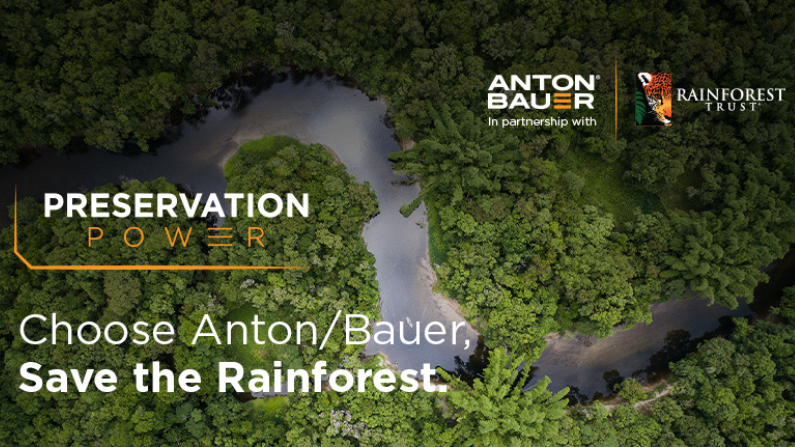 Anton/Bauer Launches ‘Preservation Power’ Campaign in Partnership with Rainforest Trust